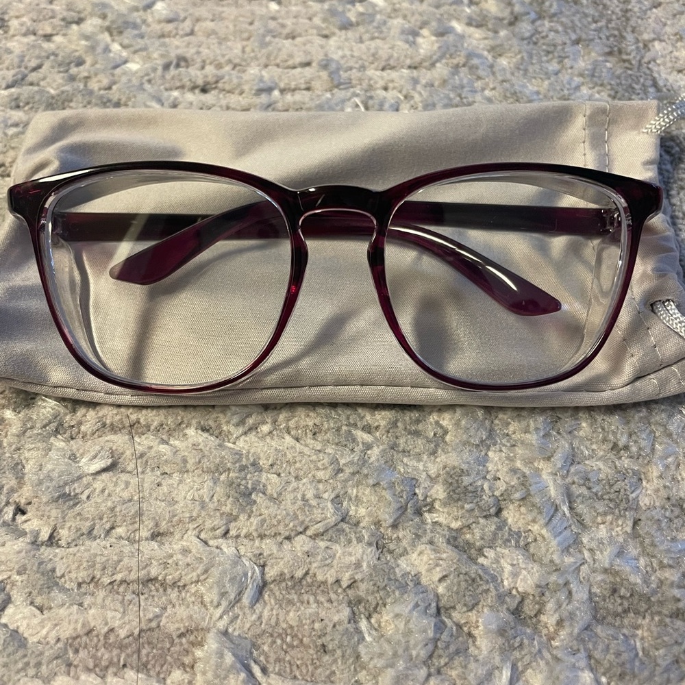 NEW Lab Safety Stylish Deep Purple Glasses with Case